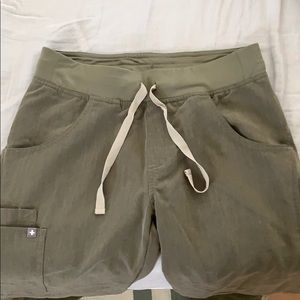 Figs Heather Olive Kade Cargo Scrub Pants tall